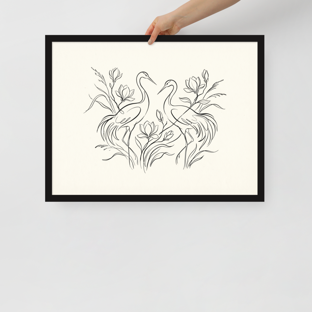 Elegant Avian Pair Mockup