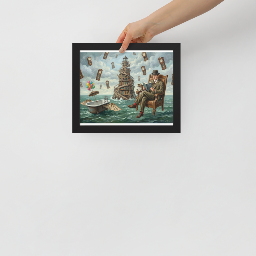 Reading in the Sea of Time Mockup
