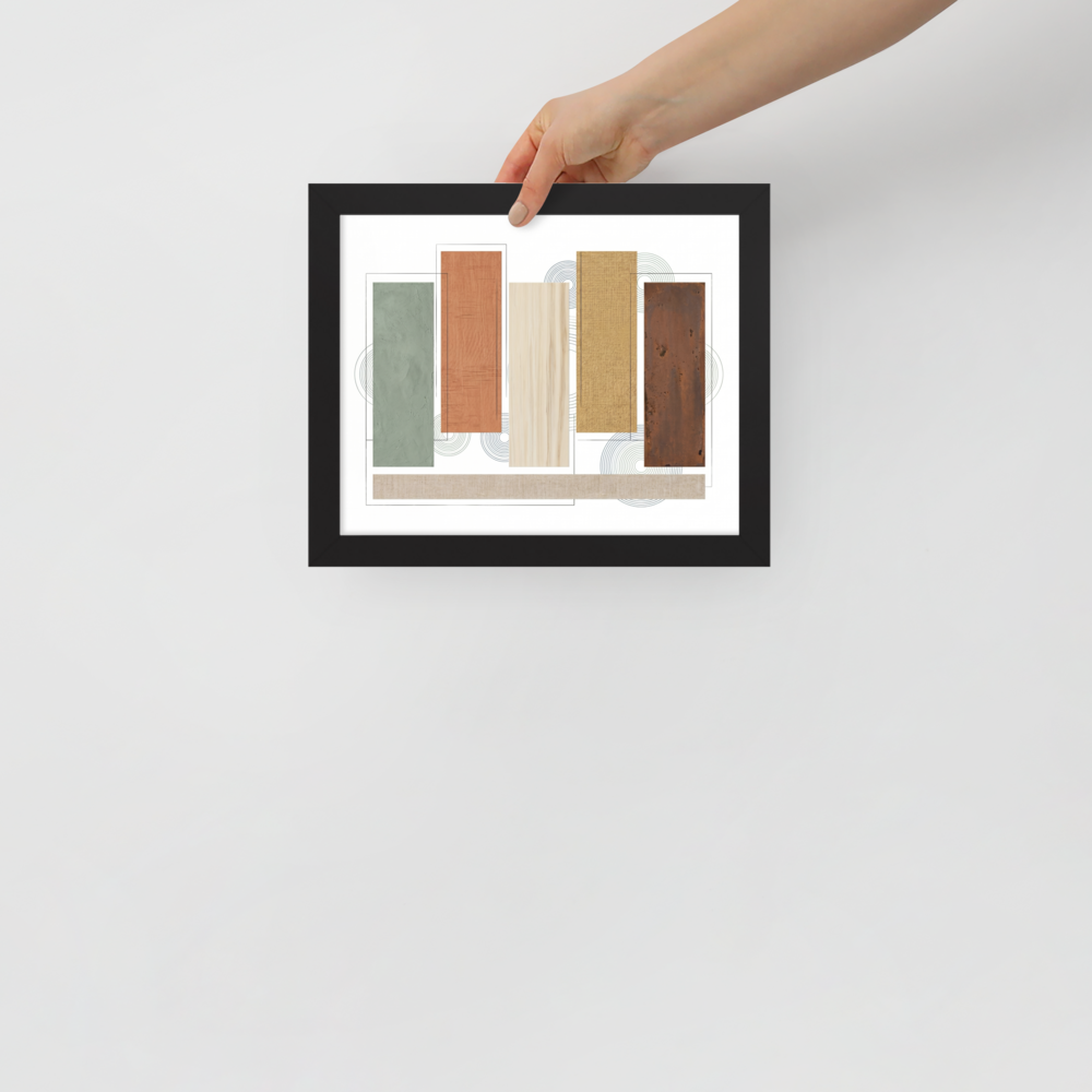 Textured Geometric Symphony Mockup
