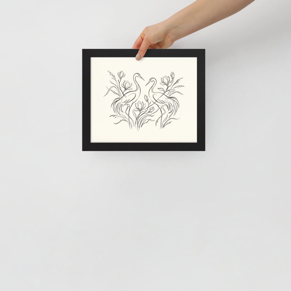 Elegant Avian Pair Mockup
