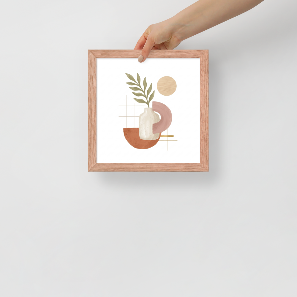 Ceramic Vase and Terracotta Arch Mockup