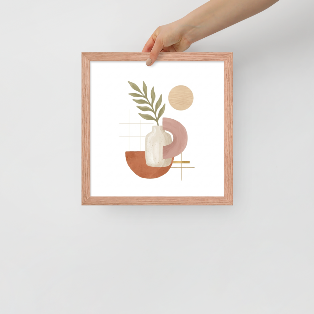 Ceramic Vase and Terracotta Arch Mockup