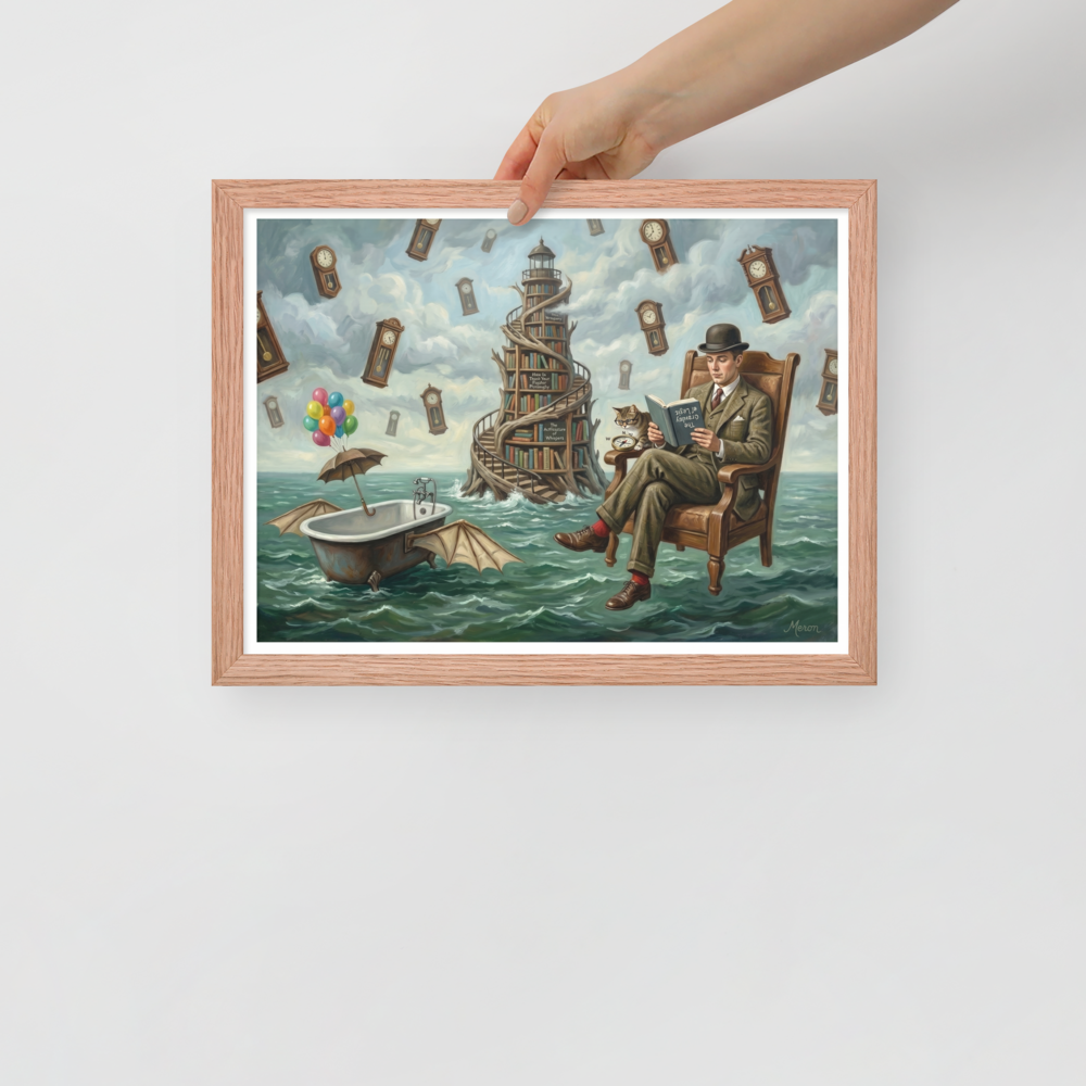 Reading in the Sea of Time Mockup