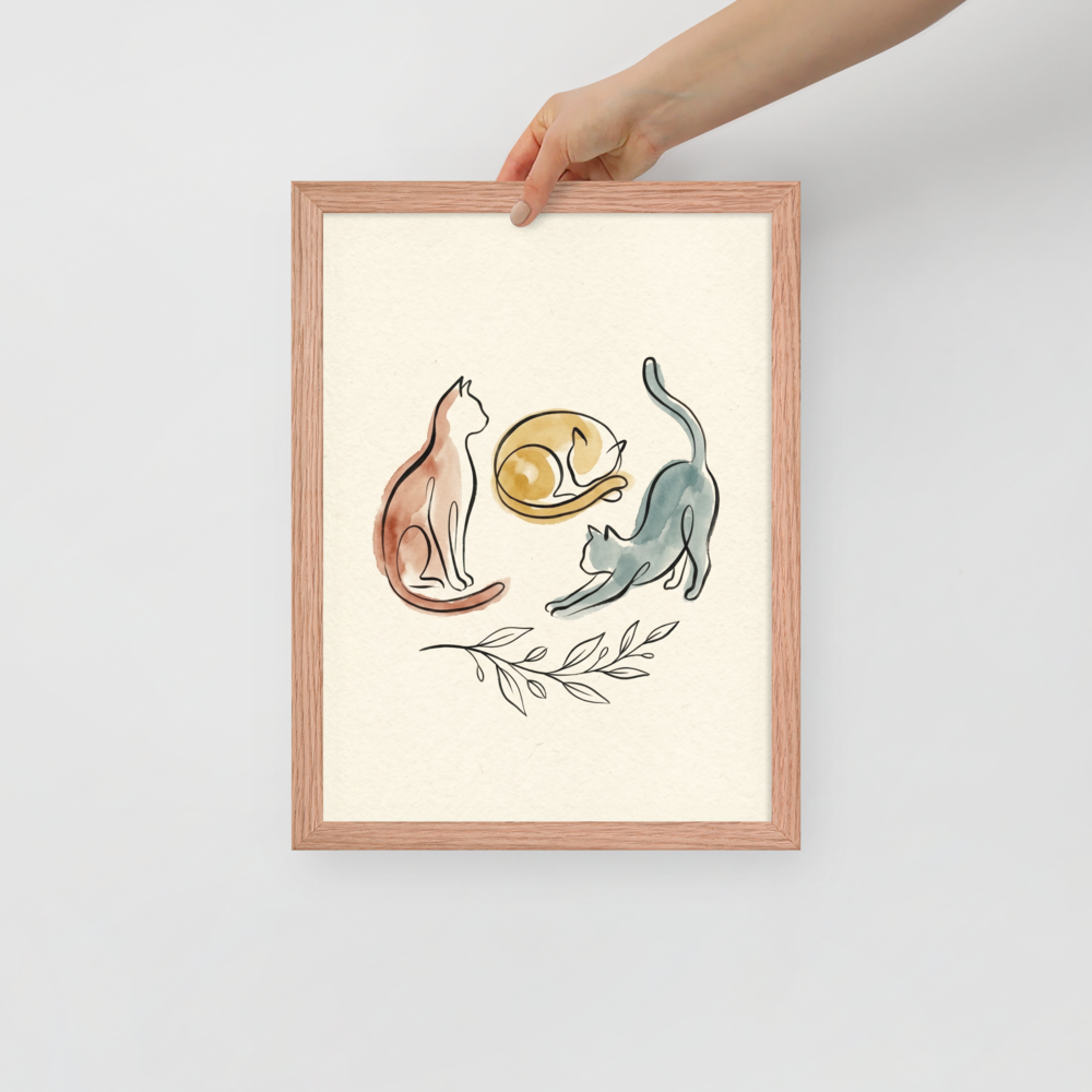 Feline Trio Mockup