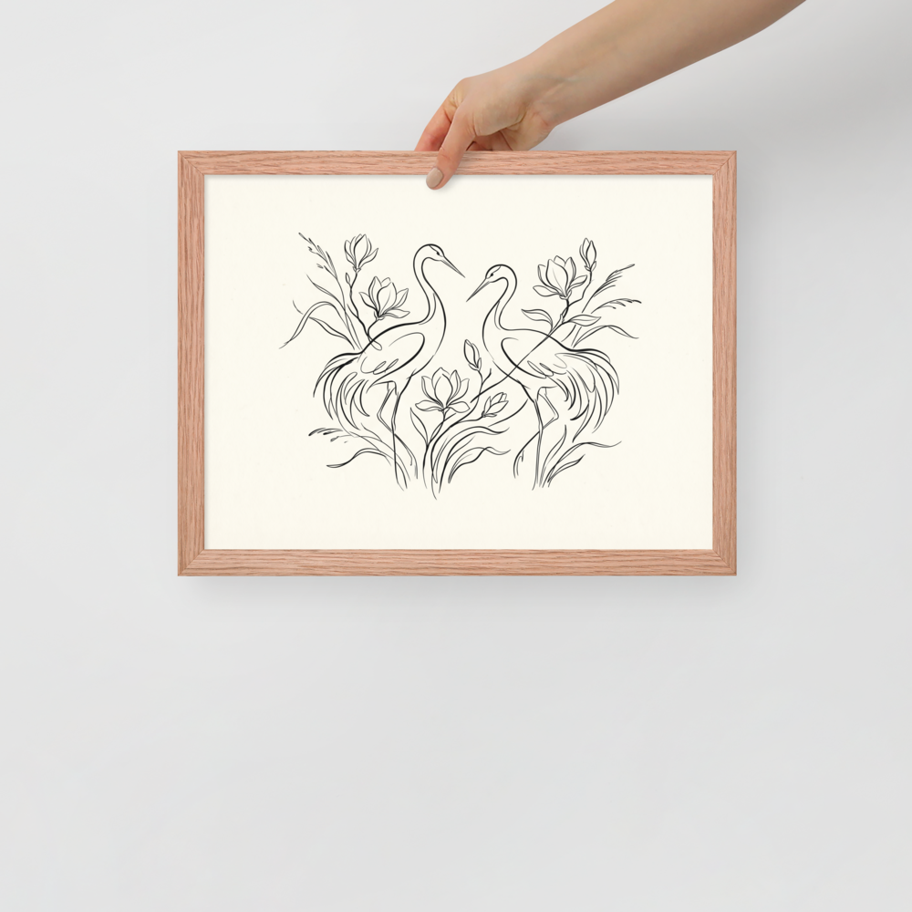 Elegant Avian Pair Mockup