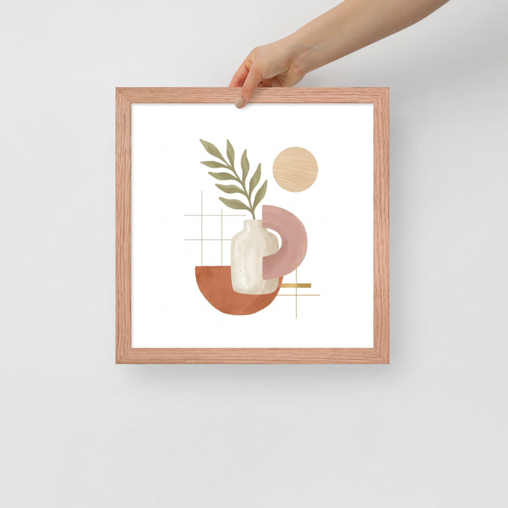 Ceramic Vase and Terracotta Arch Mockup
