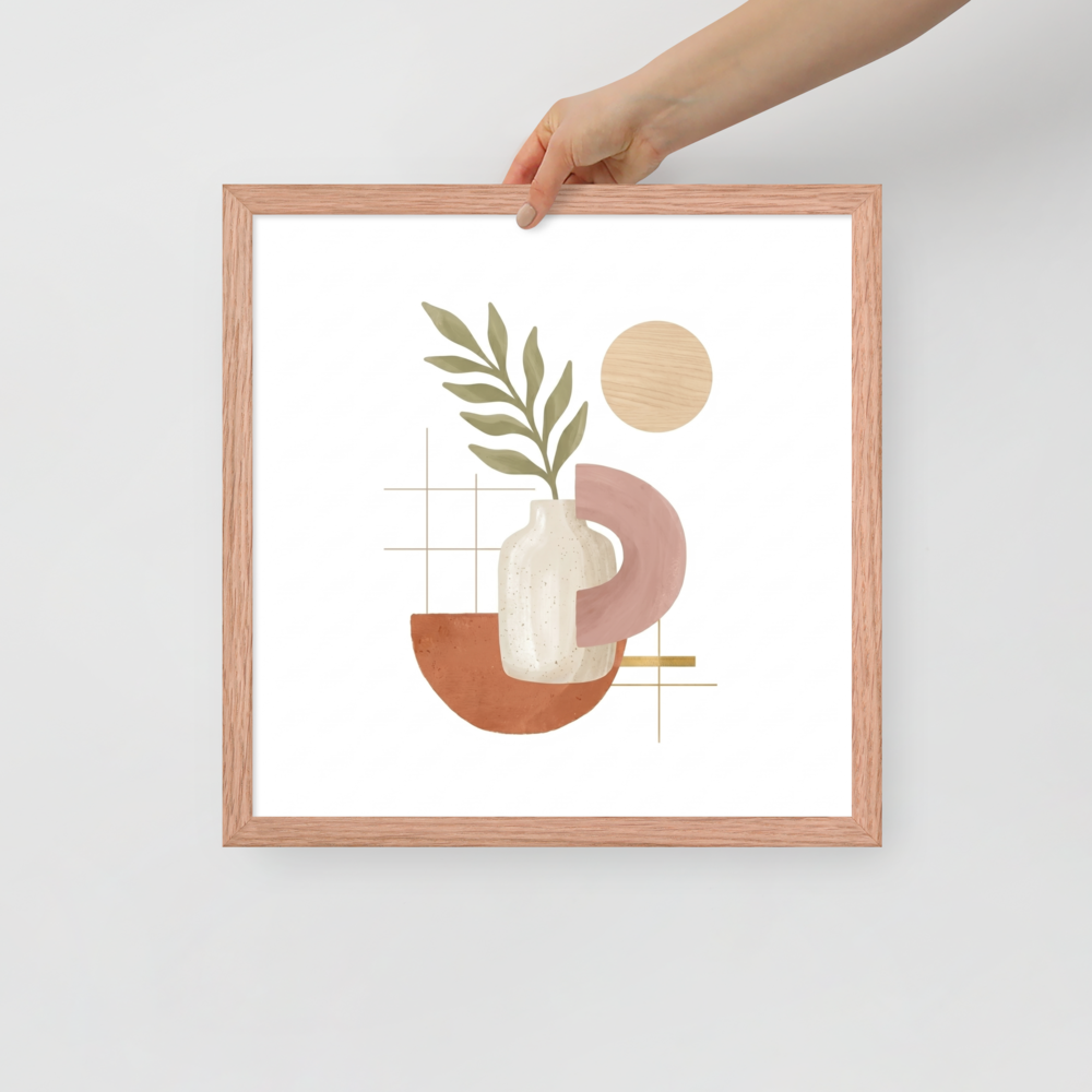 Ceramic Vase and Terracotta Arch Mockup