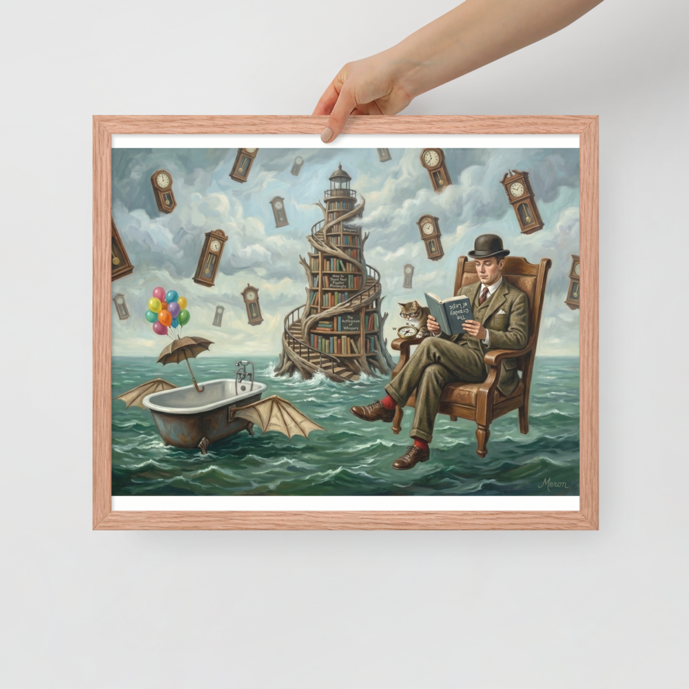 Reading in the Sea of Time Mockup