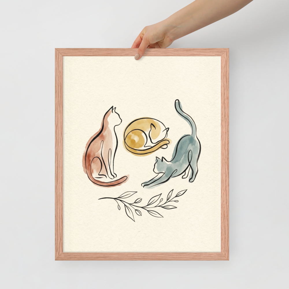Feline Trio Mockup