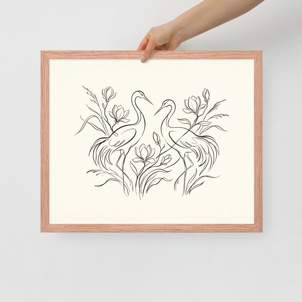 Elegant Avian Pair Mockup