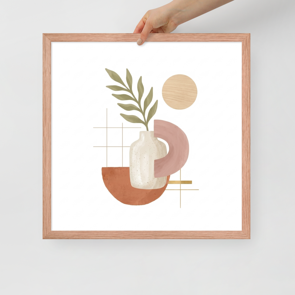 Ceramic Vase and Terracotta Arch Mockup
