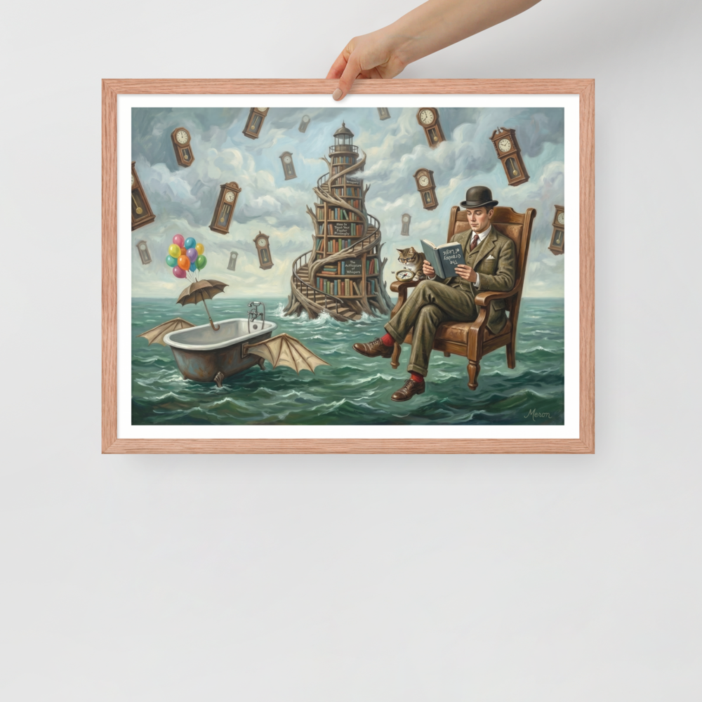 Reading in the Sea of Time Mockup