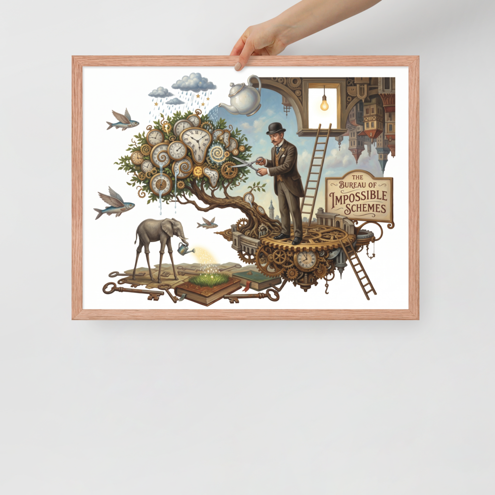 The Bureau of Impossible Schemes Mockup