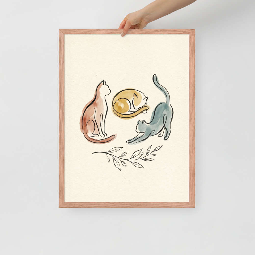 Feline Trio Mockup