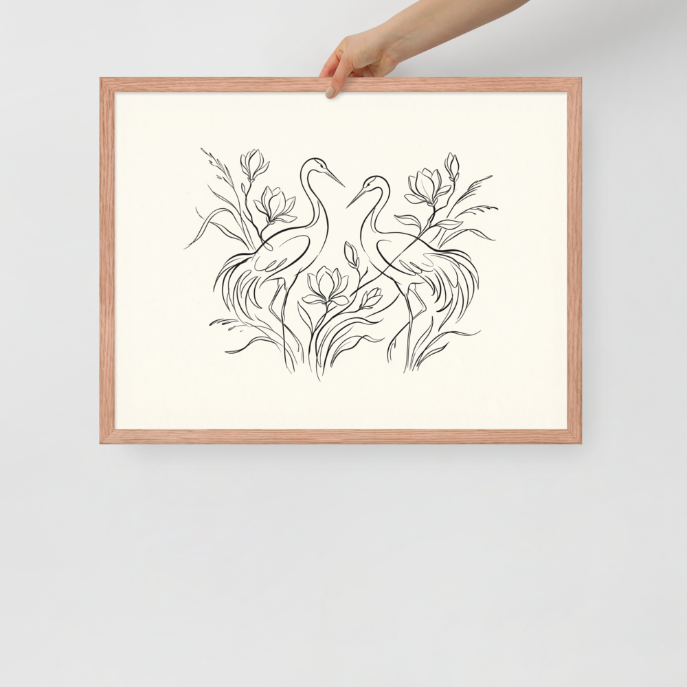 Elegant Avian Pair Mockup