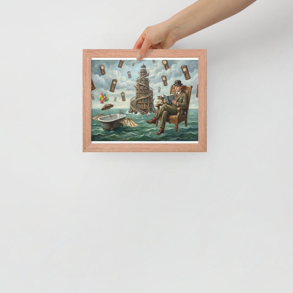 Reading in the Sea of Time Mockup