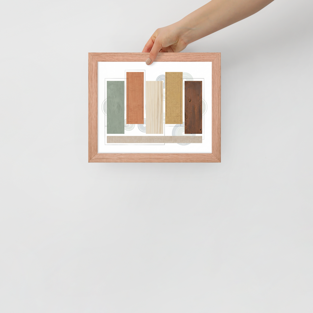 Textured Geometric Symphony Mockup