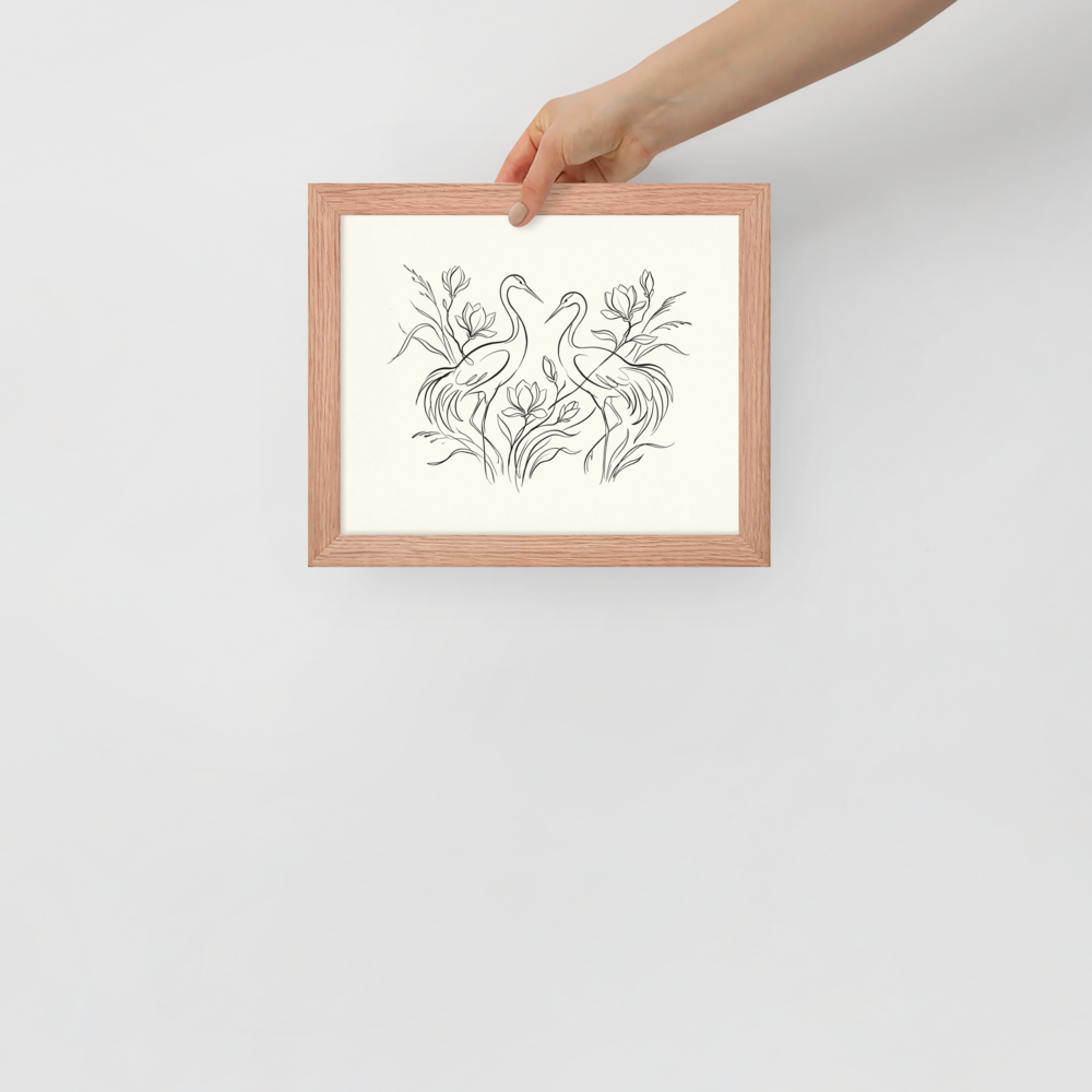 Elegant Avian Pair Mockup