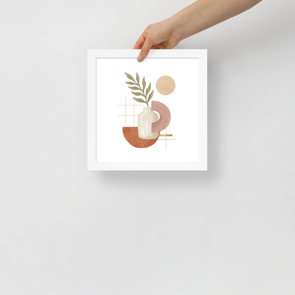 Ceramic Vase and Terracotta Arch Mockup