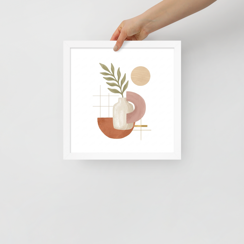 Ceramic Vase and Terracotta Arch Mockup
