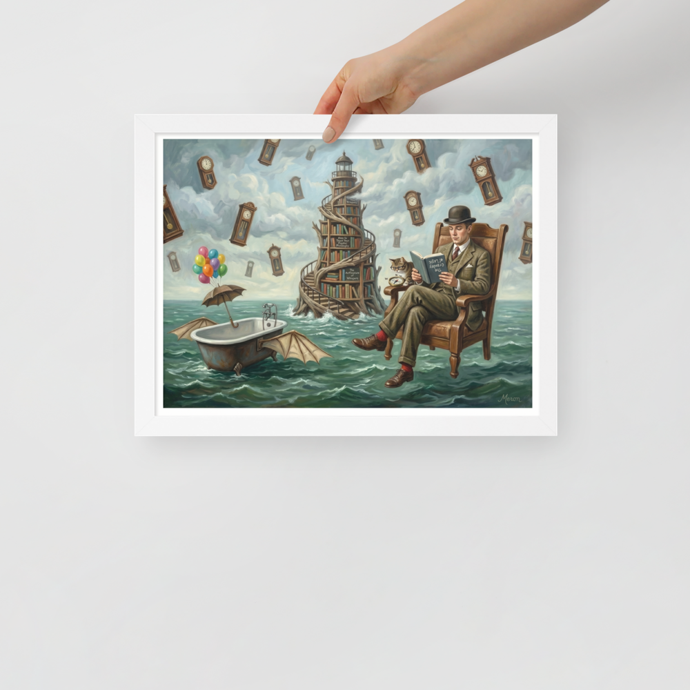 Reading in the Sea of Time Mockup