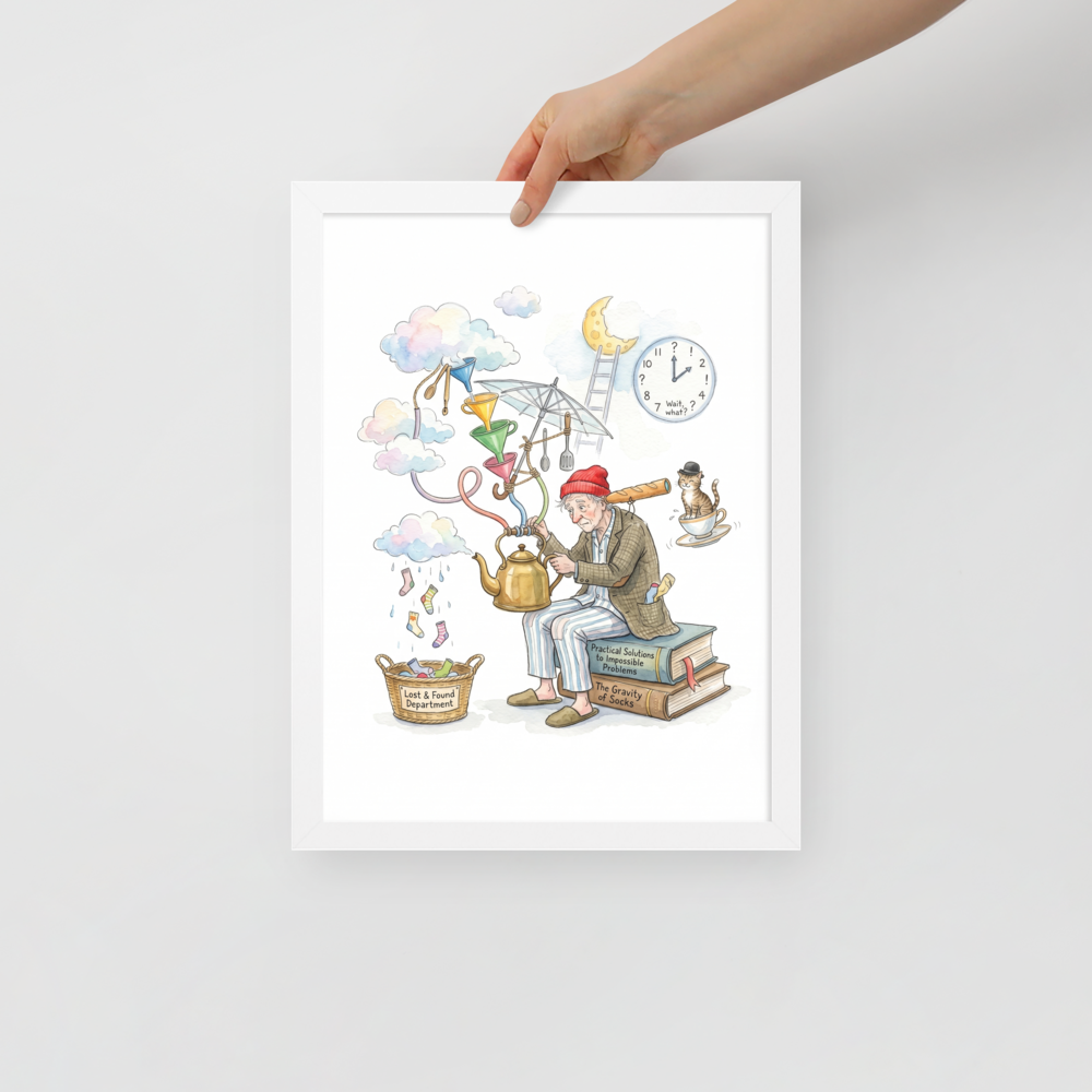 The Gravity of Socks Mockup