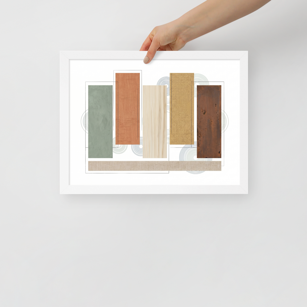Textured Geometric Symphony Mockup