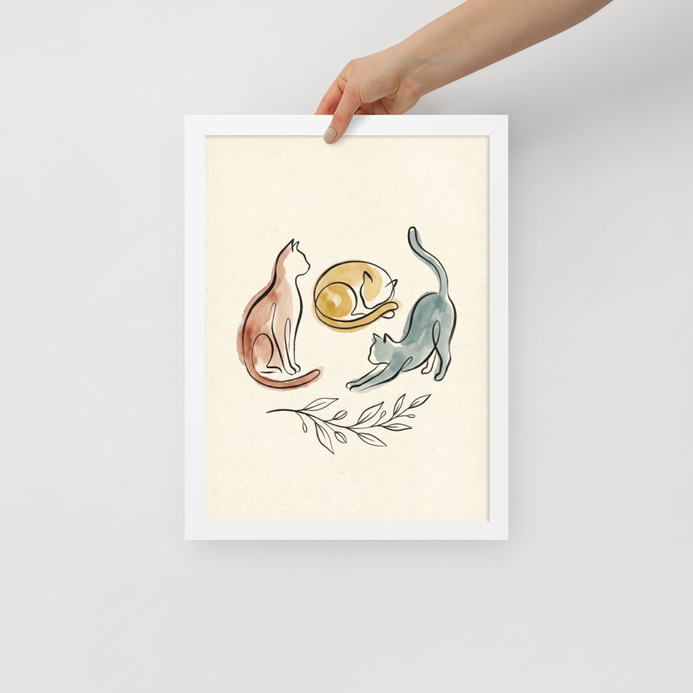 Feline Trio Mockup