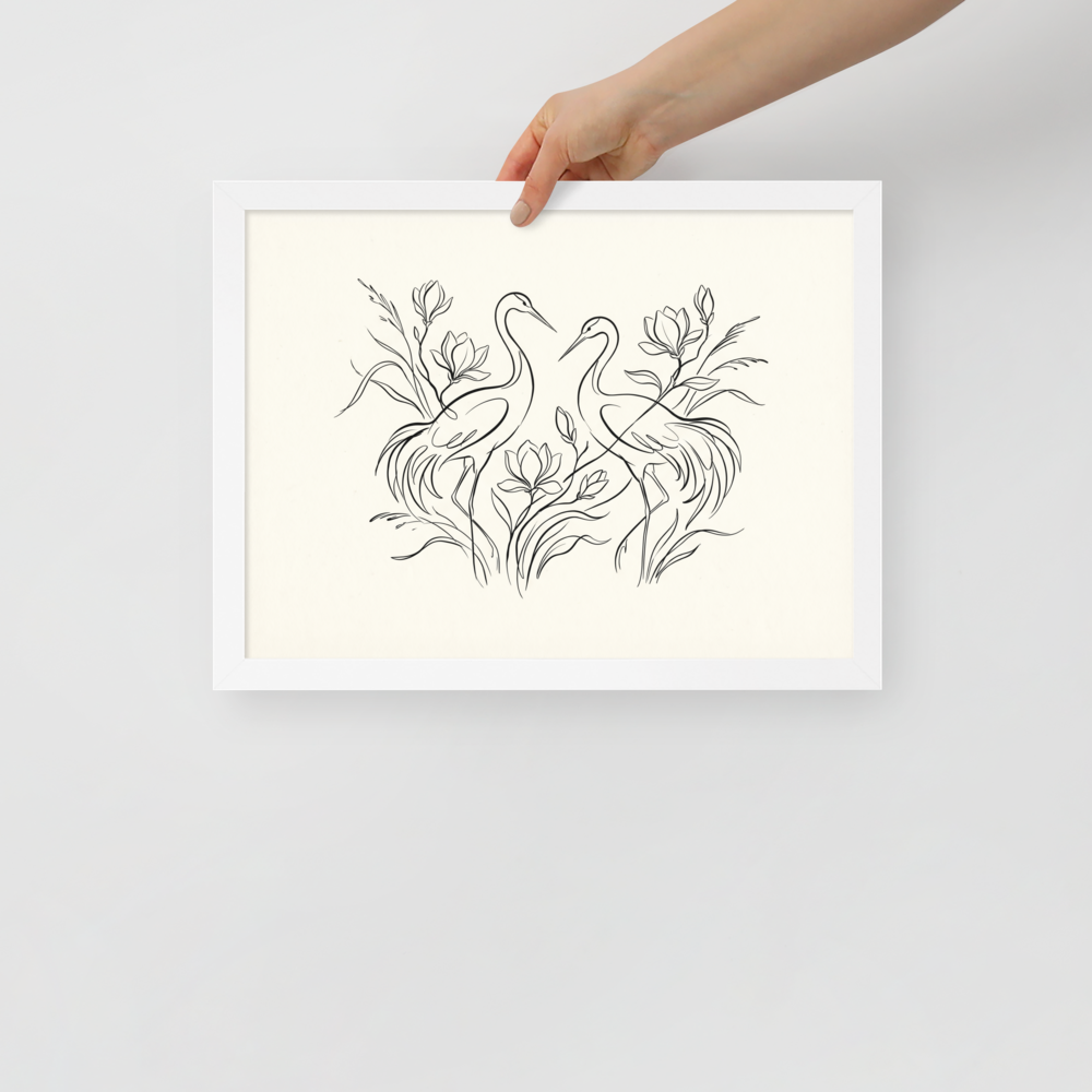 Elegant Avian Pair Mockup