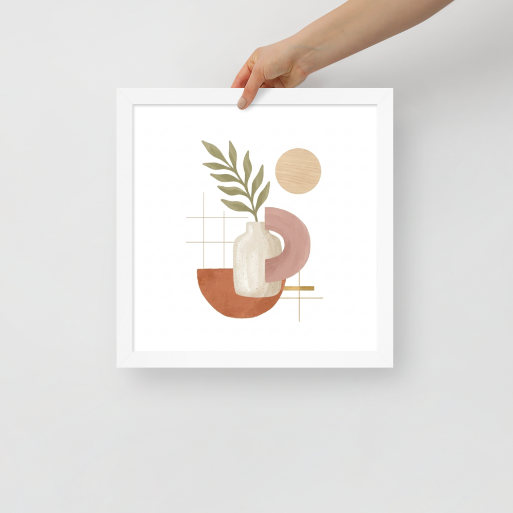 Ceramic Vase and Terracotta Arch Mockup