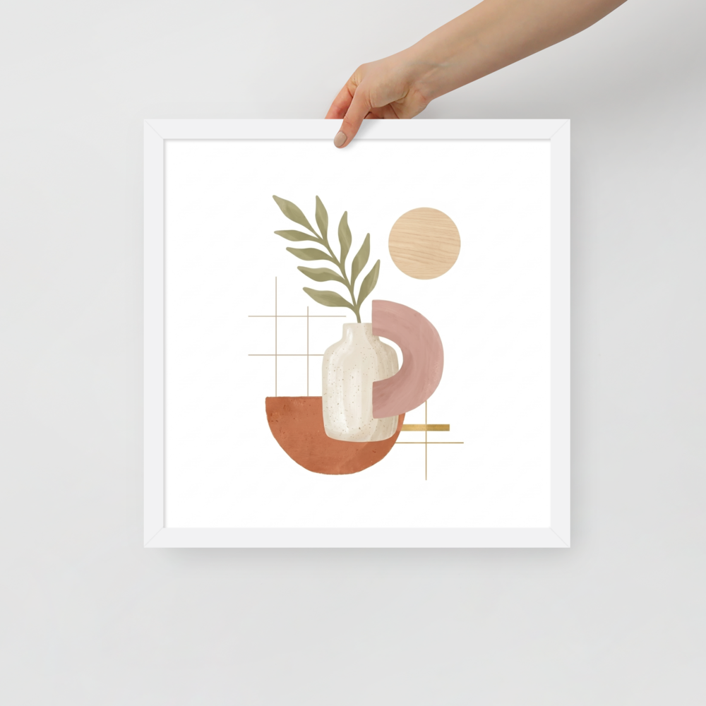 Ceramic Vase and Terracotta Arch Mockup