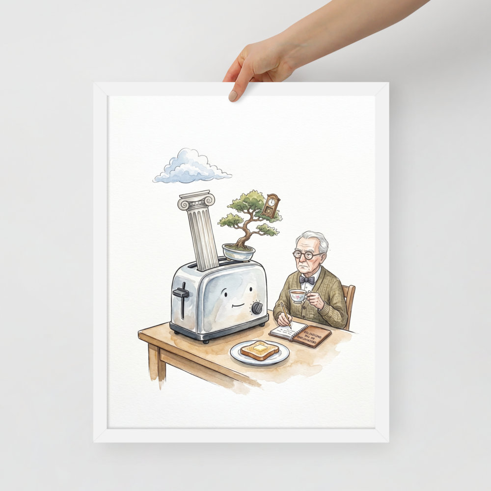 The Absurdity of Breakfast Mockup
