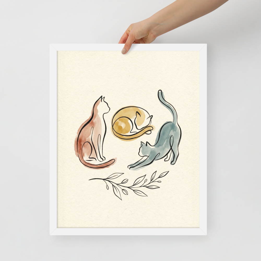 Feline Trio Mockup