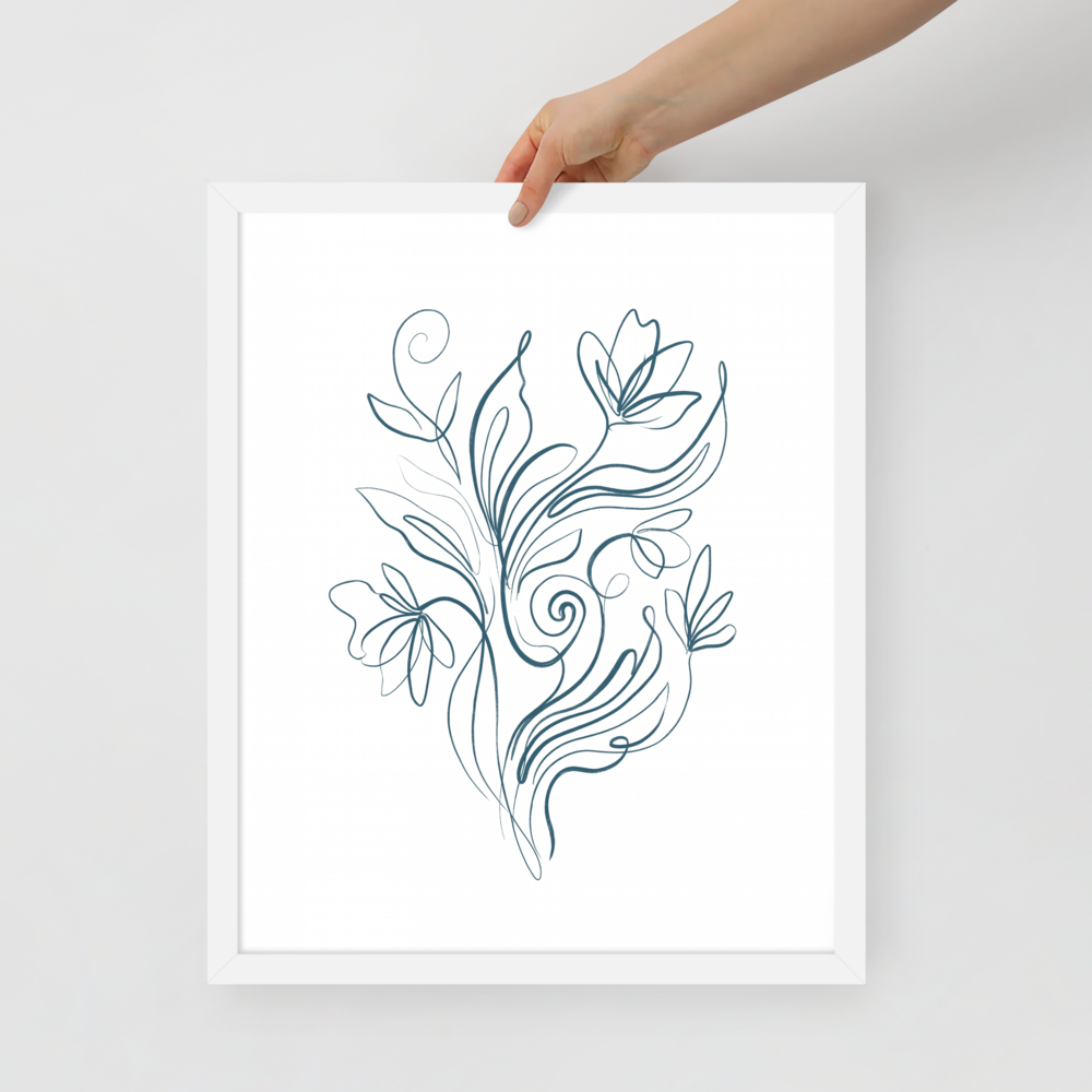 Fluid Blooms Mockup