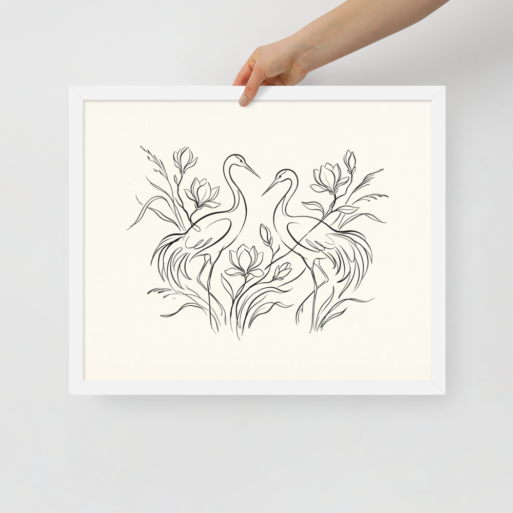 Elegant Avian Pair Mockup