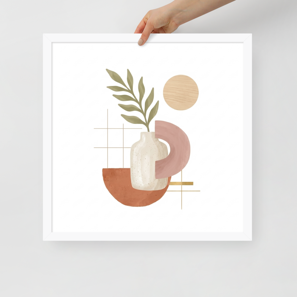 Ceramic Vase and Terracotta Arch Mockup