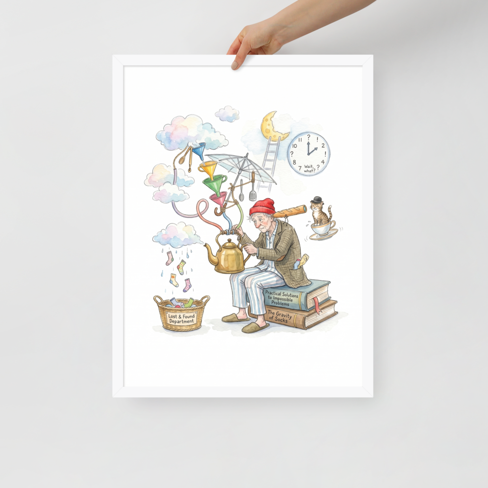 The Gravity of Socks Mockup