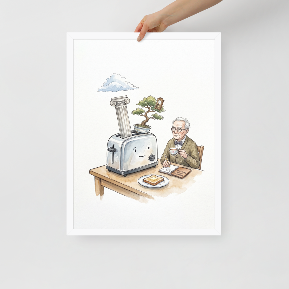 The Absurdity of Breakfast Mockup
