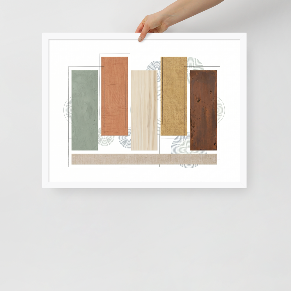 Textured Geometric Symphony Mockup