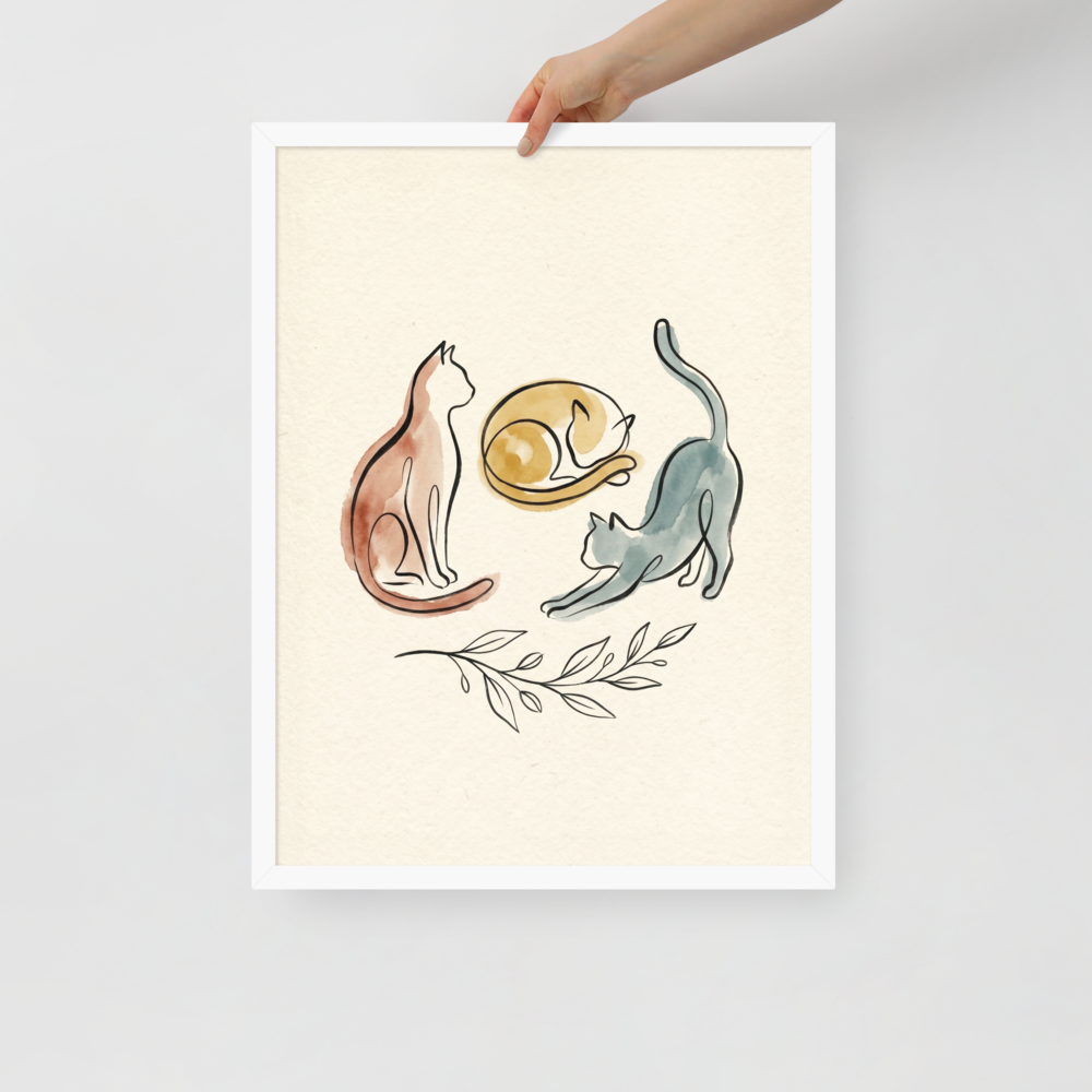 Feline Trio Mockup