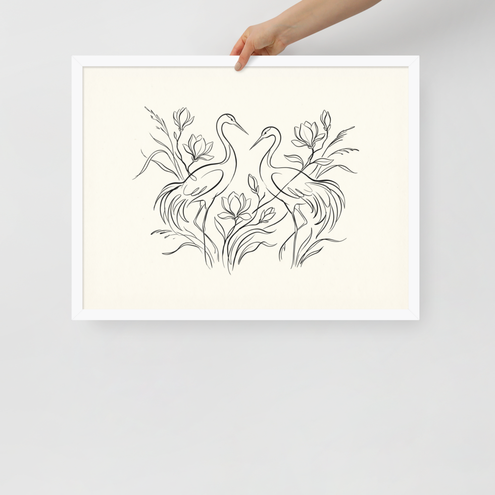 Elegant Avian Pair Mockup