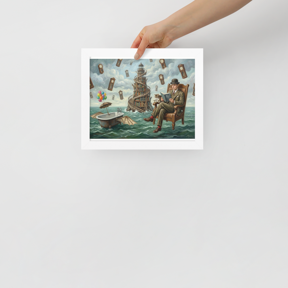 Reading in the Sea of Time Mockup