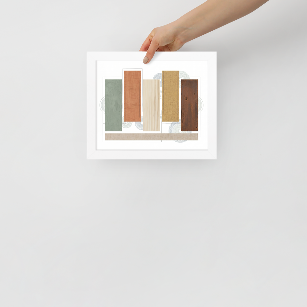 Textured Geometric Symphony Mockup