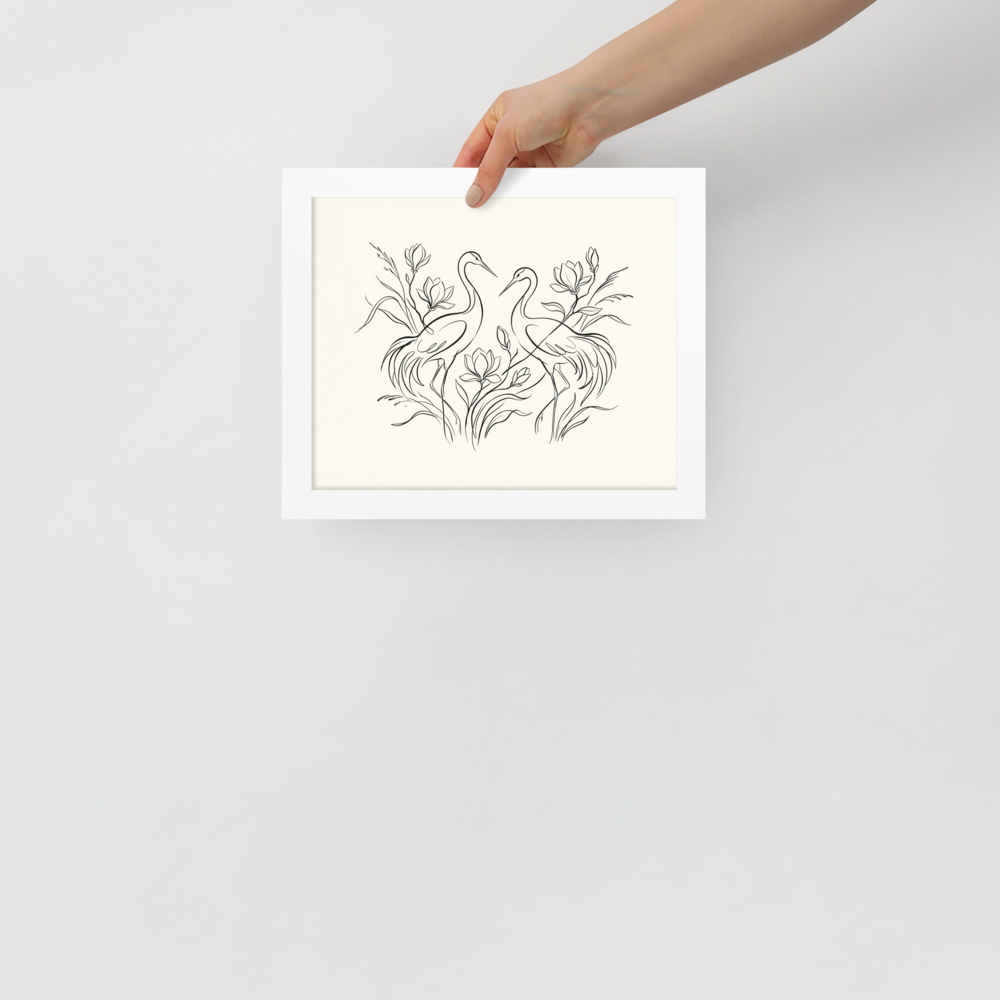Elegant Avian Pair Mockup
