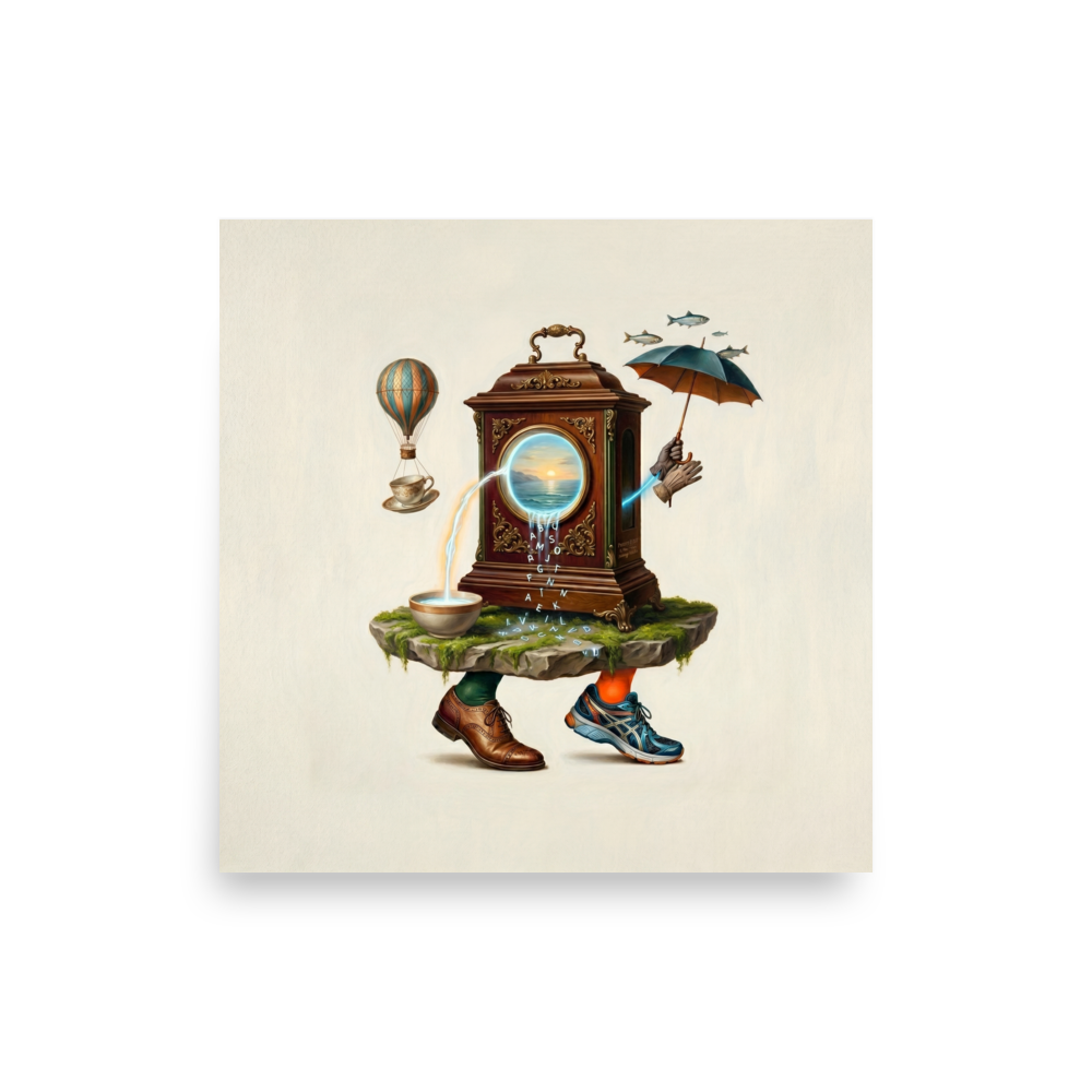 Time's Liquid Journey Mockup