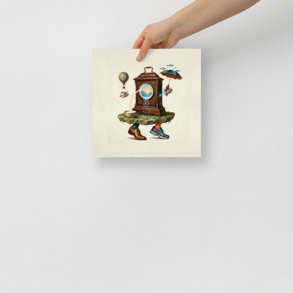 Time's Liquid Journey Mockup