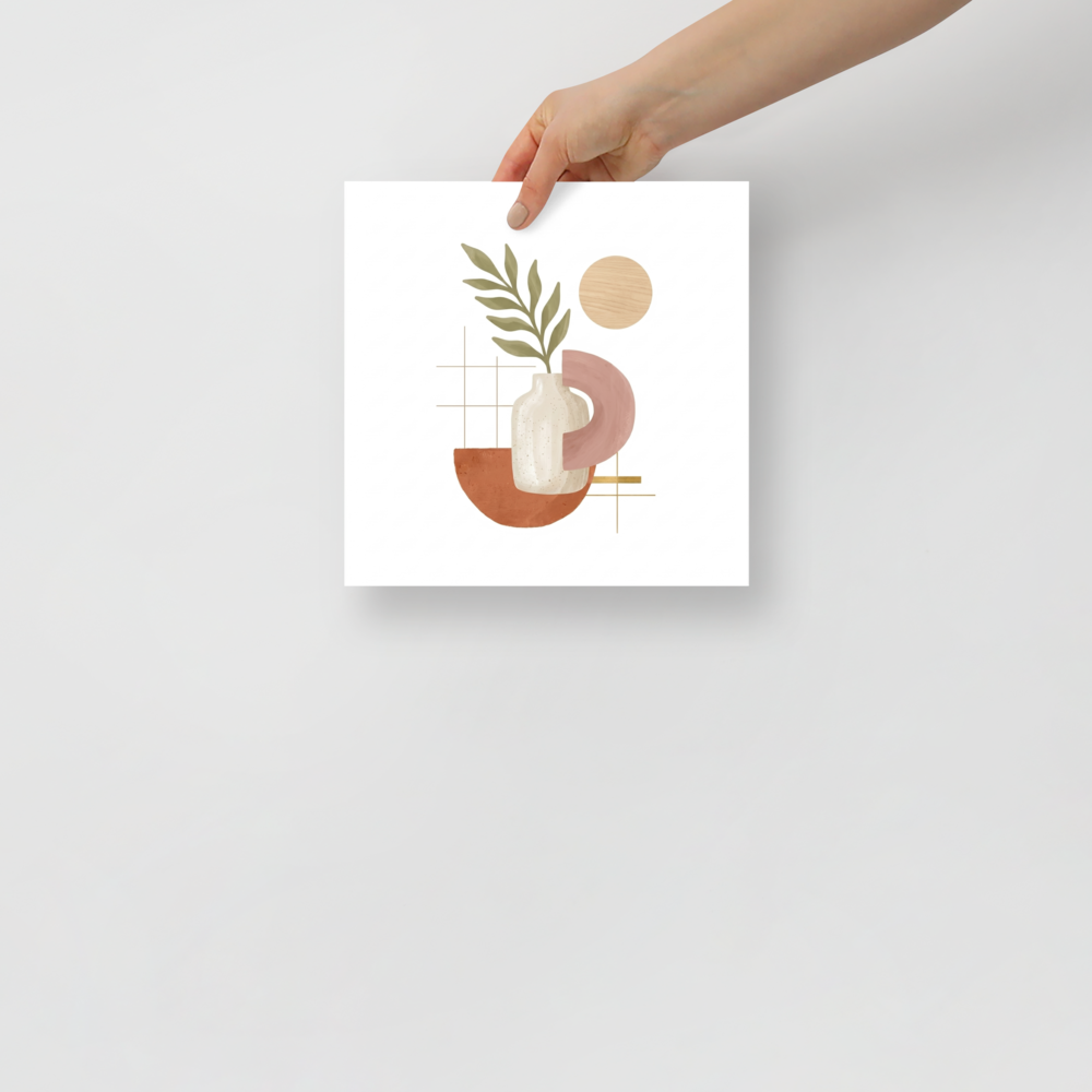 Ceramic Vase and Terracotta Arch Mockup