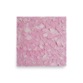 'Blush Topography' — a Expressionism print. An abstract expressionist painting featuring thick strokes of pink oil paint, creating a textured surface ideal for a modern Bedroom.