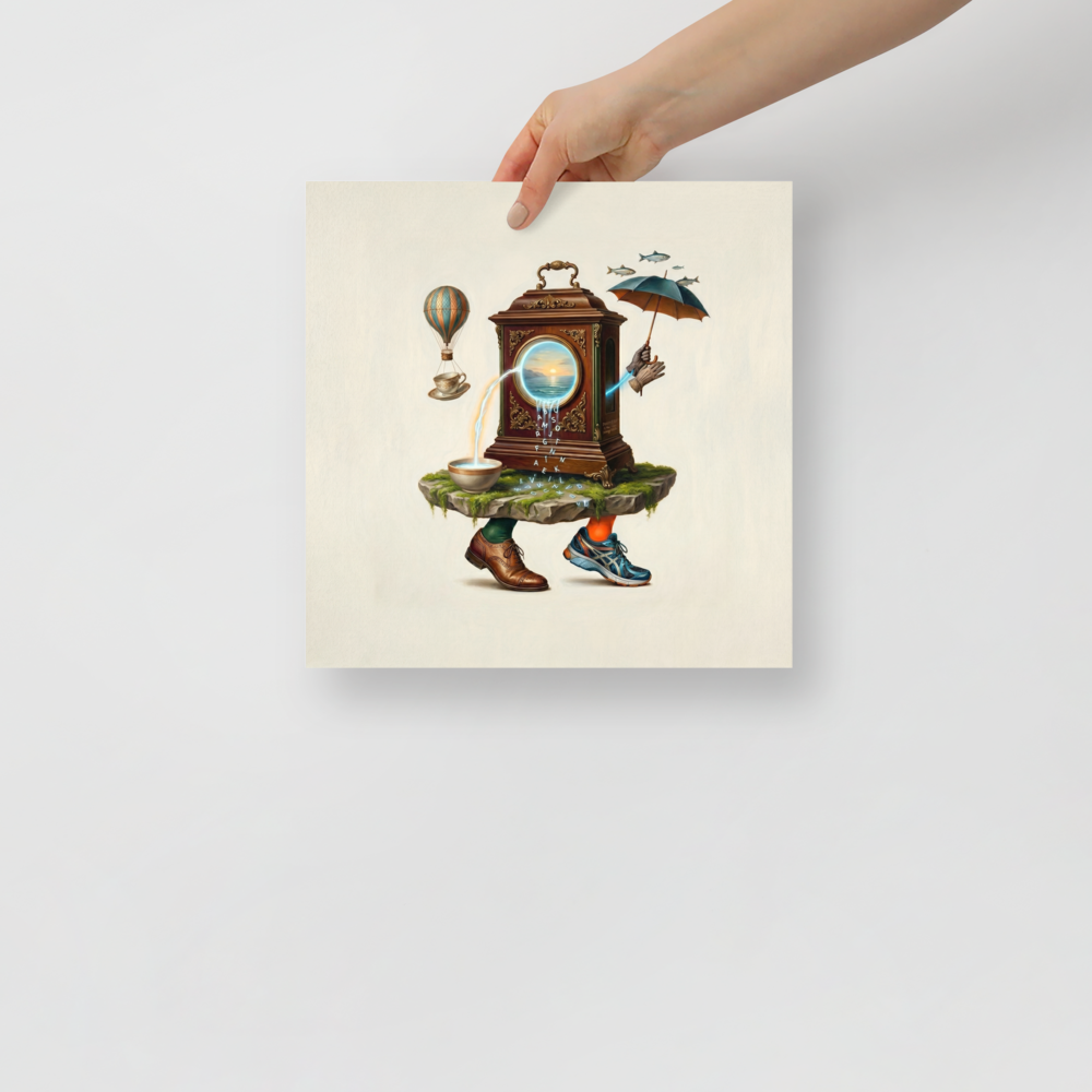 Time's Liquid Journey Mockup