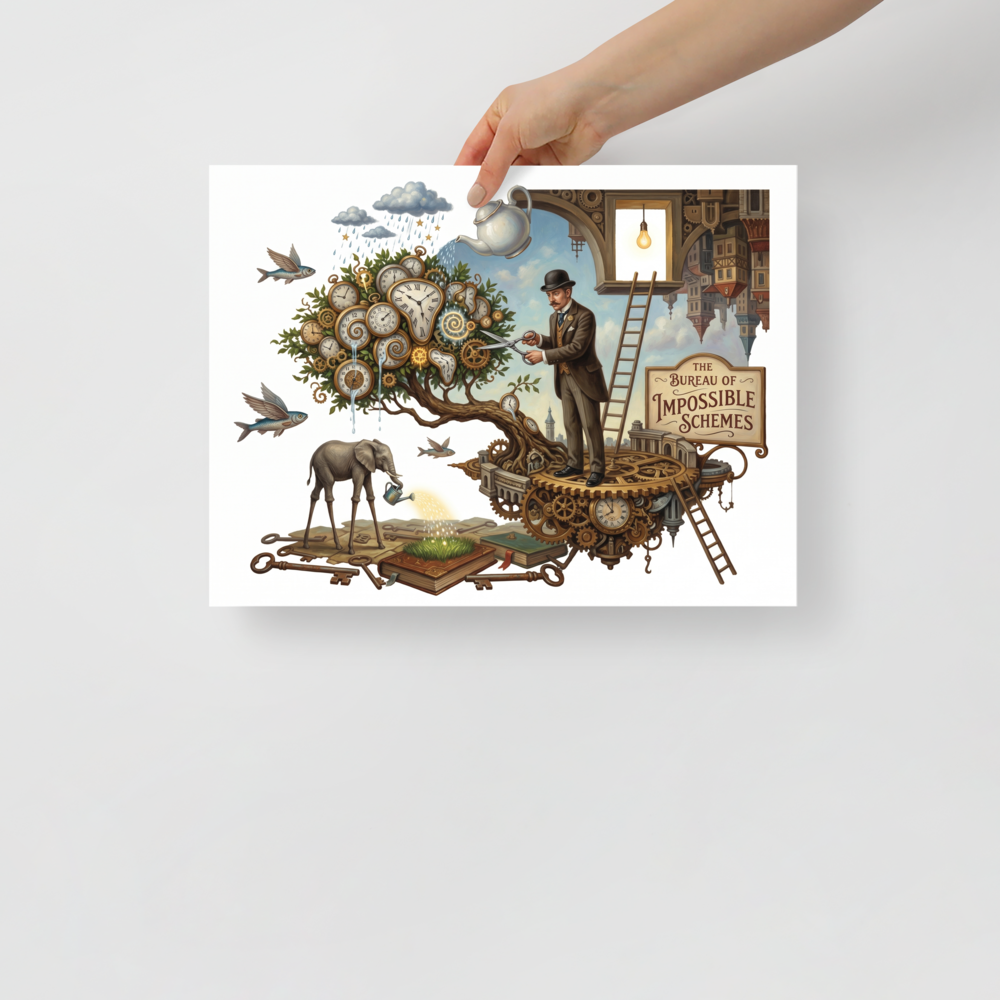 The Bureau of Impossible Schemes Mockup
